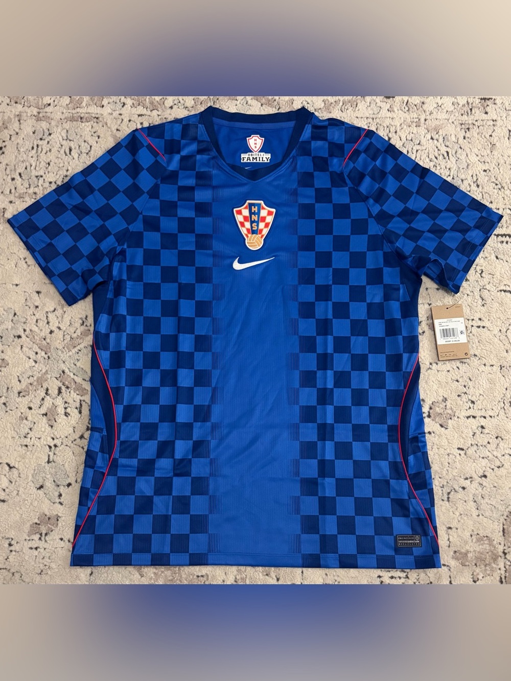 Nike Official Croatia National Team Away Soccer P35057 Blue Jersey Men’s Sz: XL